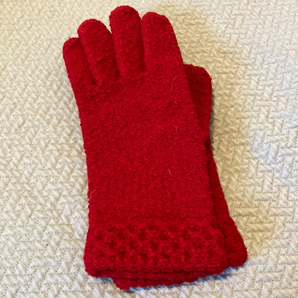 Vintage Red Gloves